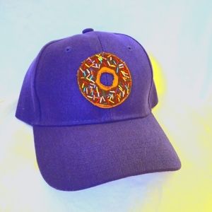 Purple Donut hat, Phish inspired phanart Fishman donut hat